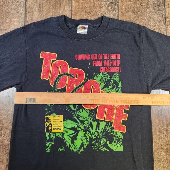 Torche Monster Attack Vintage Single Stitch T-Shirt Size Small Fruit Of The Loom - Picture 6 of 7